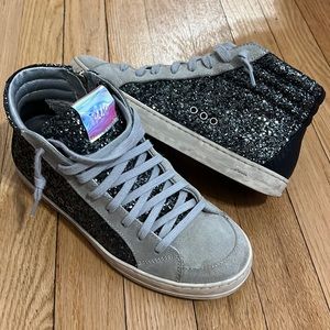 P448 glitter skater high tops